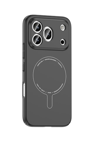 Honor 600 Pro 5g Kılıf M-safe Şarj Özellikli Kamera Korumalı Sert Pc Elio Kapak Siyah
