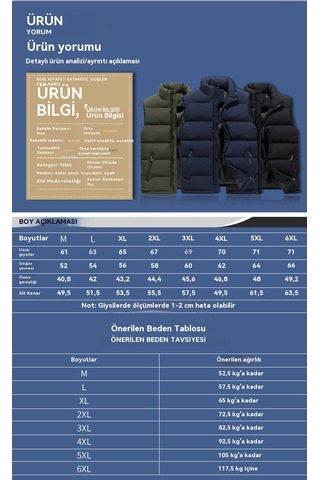 Günlük Erkek Yeleği, Erkek Sonbahar Ve Kış Sıcak Pamuklu Yelek Kırmızı