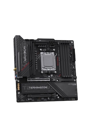 Maxsun Termınator B850m Dark Wıfı 8000 Oc Dp Hdmı M.2 Matx Ddr5 Am5 Anakart