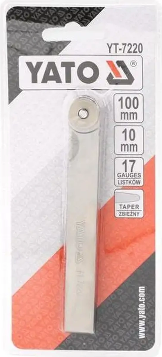 Yato Ventil Probaları Yelpazeli 0,02-1mm - 17 Adet 142108228