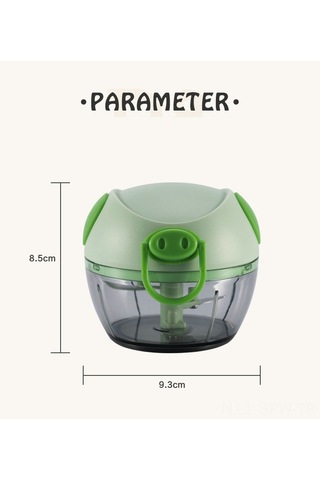 Maiyame Evde Kullanımcı El Çekmeli Sarımsak Halka Haline Getirici - Çilli, Kıyma Ve Baharatları Dağılımı İçin Pratik Alet Mavi/pembe/yeşil Yeşil