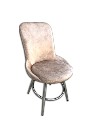 Sandalye ŞATO Model Metal Çelik KROM Kaplama Kiremit Kahve Balkon-Bahçe El yapım