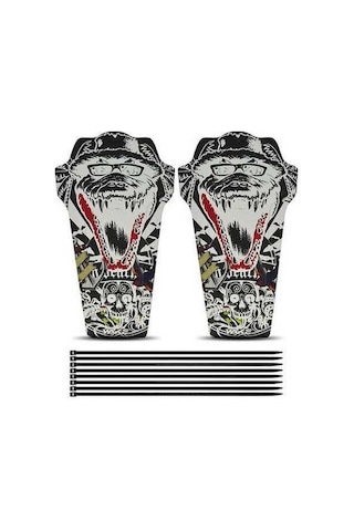 Pazly Takım Seti Renkli Bisiklet Çamurluk Koruyucu Ön Ve Arka Lastik Koruma 1 Ly Çok Renkli Çok Renkli