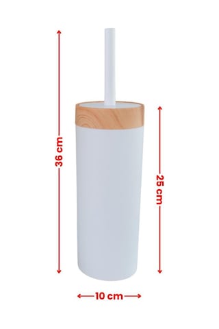 Bambu Desen Wc Klozet Fırçası Plastik, Tuvalet Banyo Wc Temizleme Fırçası Beyaz Beyaz