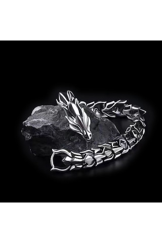 Yystore Erkek Çinko Alaşım Bileklik Lt-59 Retro Aksesuarları 22cm Çelik