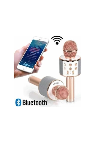 Mey İthalat Karaoke Mikrofon Dahili Hoparlörlü Sd-usb-aux Girişli Bluetooth Hoparlör