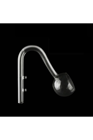 Yifomall Akvaryum Filtre Çıkış Borusu 17mm - Yarı Dairesel Cam Tasarım, Orta Su Akışı İle Su Kalitesini Koru, Su Bitkileri İçin Optimal