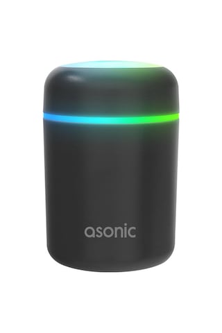 Asonic Hn21 Matte Gri 2w 300ml Kapasiteli 4 Saat Çalışabilir Rgb Mini Oda Nemlendirici