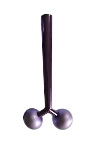 Metal Yüz Masaj Aleti Face Yoga Guasha 3d Roller Graston Aparatı Siyah Renk