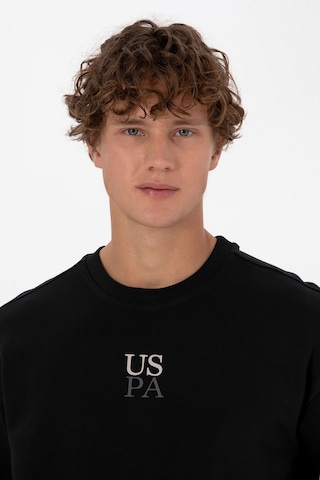 U.S. Polo Assn. Erkek Bisiklet Yaka Comfort Fit Siyah Basic Sweatshirt 50313760-VR046