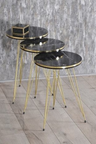 Tel Sehpa Ayağı (Altın Sarısı - 54 cm)