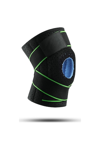 Wezone Spor Aktivitesi İçin Silikonlu Neopren Dizlik - Koşu, Basketbol, Bisiklet Ve Dağcılık Yeşil