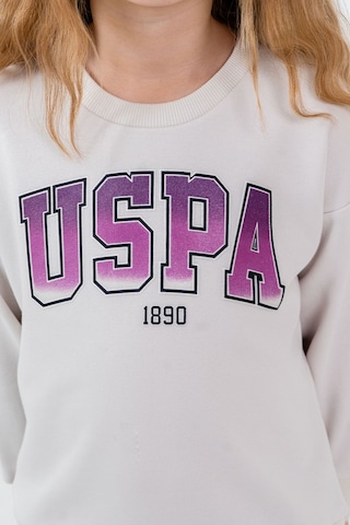 U.S. Polo Assn. Kız Çocuk Baskılı Beyaz Uzun Kol Eşofman Takımı Us2701-c-v1 Us2701-c-v1