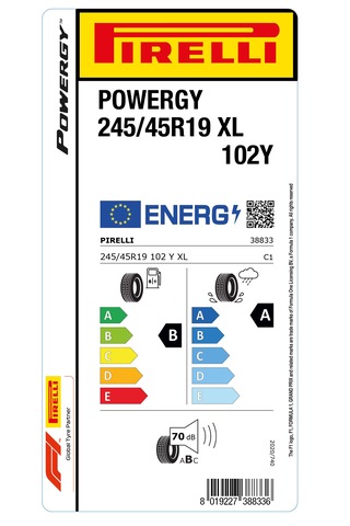 Pirelli 245/45R19 102Y XL Powergy Yaz Lastiği 2024