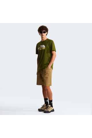 The North Face M Mountaın Lıne Regular Short Sleeve Tee Erkek Tişört Nf0a8guxbrı1 Yeşil