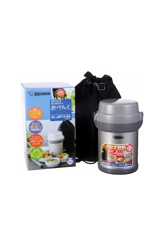 Zojirushi Sl-Jaf14-Sa Vakumlu Yemek Termosu Kabı 1.43L Gümüş