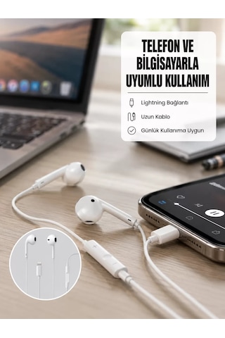 Hepsi Yüksek Ses Kaliteli Mikrofonlu Kablolu Kulak İçi Kulaklık Yeni Nesil Najmaddin
