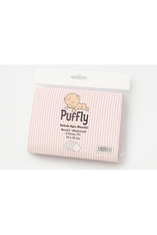 Yumuşacık 6 Lı %100 Pamuk Bebek Mendil Seti 30x30 Cm Günlük Kullanıma Uygun Pembe