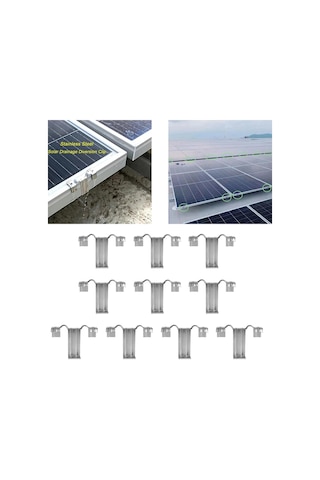 Homyl 10 Adet Güneş Paneli Drenaj Klipleri Sağlam 30-mm