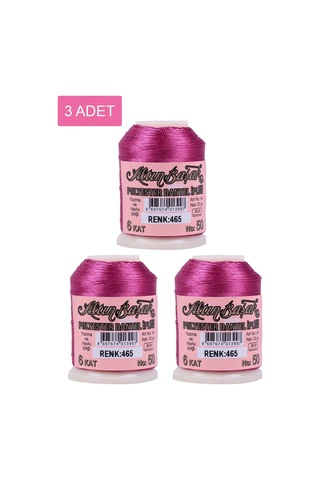 3 Adet Altınbaşak Oya Ve Dantel İpi 20 Gr - Royaleks - No: 465