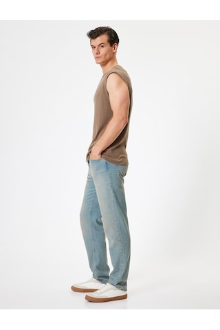 Koton Kolsuz Tişört Basic Bisiklet Yaka Pamuklu Kahverengi 4sam30034mk Kahverengi