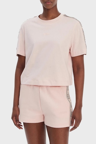 Guess Bayan T Shirt V3rı08 I3z14 G67b Pembe Pembe