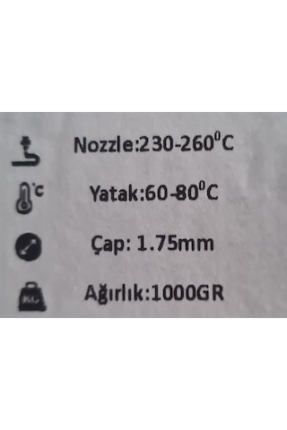 Revo 3 D Yazıcı Filament Petg 1.75 Mm 1 Kg Hyperspeed Hızlı Ve Kalıtelı Gri