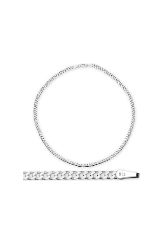 925 Ayar Gümüş 50 Cm 120 Mikron Gurmet Erkek Zincir Kolye (291698863)