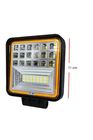 Sis Lambası Kare Kırmızı Angellı 12-24v Adet