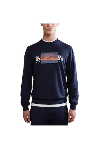Napapijri B-smallwood C Erkek Mavi Sweatshirt 22409 Lacivert