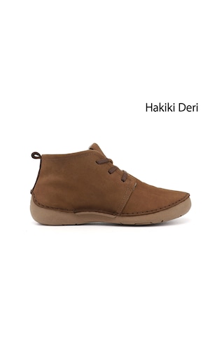 Gönderir Gönderi R Kadın Koyu Taba Nubuk Bağcıklı Hakiki Deri Comfort Bot Dkzb02842661