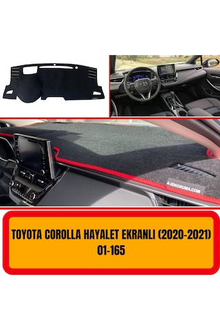 Toyota Uyumlu COROLLA 2019+ HAYALET EKRAN ÖN GÖĞÜS / PANEL /  TORPİDO KORUMASI - KILIFI - HALISI