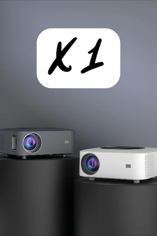 Wearfitpro X1 Android Projektör Otomatik Odaklama 2.4g 5g Wifi Led Lamba 1080p Hd Akıllı Projeksiyon Cihazı