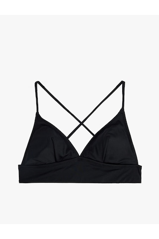 Koton Çapraz Askılı Bralet Bikini Üstü Siyah 6sak10003mm
