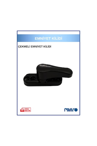 Pvc Kapı Pencere Pimapen Balkon Kapısı Çocuk Emniyet Kilidi Güvenlik Çekmeli Metal Siyah
