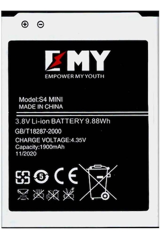 Samsung Galaxy S4 Mini Uyumlu Emy Batarya