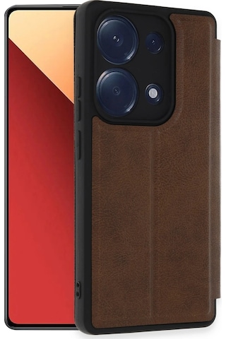 Newface Xiaomi Redmi Note 13 Pro 4g Kılıf Flip Cover Semeglbl - 70 - Taba