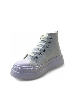903 Çocuk Keten Bilekli Sneaker Beyaz