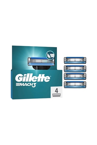 Gillette Mach3 Yedek Başlık 4'lü
