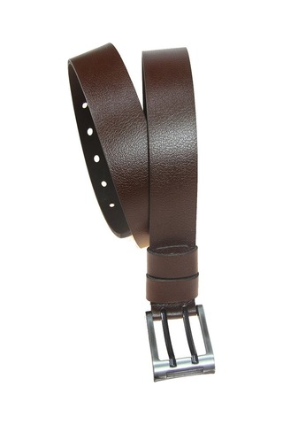 Hakiki Deri Erkek Çift Dilli Kot Kemeri 4,5 Cm Kahverengi