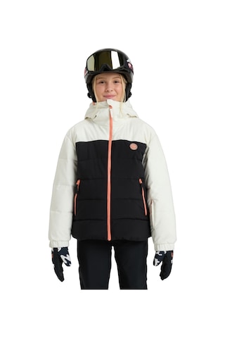 Roxy Roxy Snowyhill Puffy Girl Jk Kız Çocuk Beyaz Snowboard Ceketi Wcf0 Beyaz