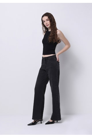 Colin's Colins Regular Fit Yüksel Bel Geniş Paça Kadın İndigo Jean Pantolon Cl1073217 Q1.v1 Dn03277 Denim