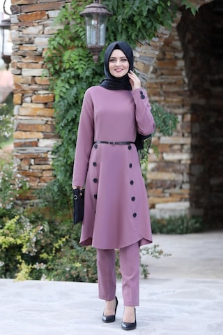 İbrahim Burak Etiler Collection Pileli Takım Elbise Mc0035 Gül Kurusu Gülkurusu