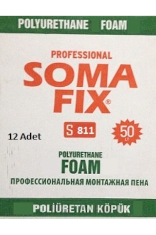 12Ad 750 ML - 850 G Somafix Poliüretan Köpük Kapı Pencere Pu