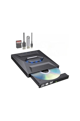 Sones B21-y 3.0 Usb Harici Mobil Çok İşlevli 5'i 1 Arada Dizüstü Bilgisayar Tipi C Dvd Kaydedici Optik Sürücü