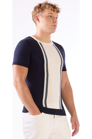 Dufy O Yaka Triko Tshirt Lacivert