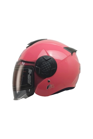 Free M Double Güneş Vizörlü Sertifikalı Abs Material Yarım Kask Pembe