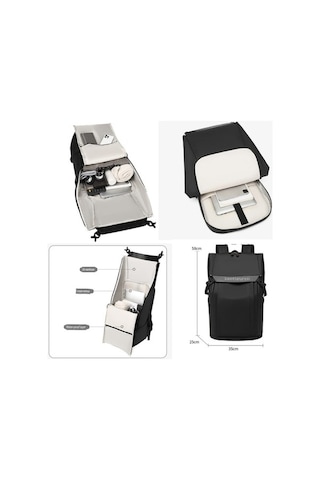 Str-8105 Büyük Kapasiteli Seyahat Spor Günlük Unisex Sırt Çantası Yeşil Yeşil