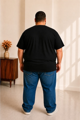 Sngl Tekstil Erkek Büyük Beden Kısa Kollu İran Bayrak Baskılı Tişört 3xl 4xl 5xl 6xl 7xl 8xl 9xl Siyah