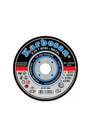 Karbosan 115 x 3 Metal Kesme Taşı 10 Adet